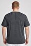 Men Fitted Short Sleeve Running T-Shirt, Grey - 4