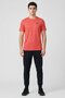 Men Fitted Short Sleeves Training T-shirt, Orange - 2