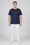 Men Sportswear Fit Short Sleeve Training T-Shirt, Navy Blue - 2