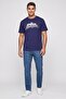 x Spiderman Men Oversized Fit Crew Neck Short Sleeve Graphic Print T-Shirt, Royal Blue - 2