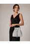 Vrl Women's Evening Dress Portfolio Bag Wavy Silver 432 - 4