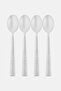 4 Pieces Stainless Steel Dinner Spoon Set, Silver - 2