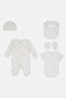 Toddlers Boy 5 Pieces Graphic Print Hanging Gift Set, White - 2
