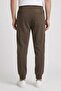 Boss Men Regular Fit Solid Jogger Pants, Dark Olive - 4