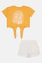 Toddlers Girl 2 Pcs Graphic Print T-Shirt And Shorts Set, Multicolor - 3