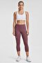 Women Sportswear Fit Training Capri Leggings, Mauve - 5