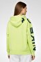 Women Oversized Fit Long Sleeve Training Hoodie, Green - 4