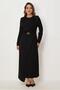 Belted Asymmetric Cut Dress 46885