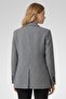 Women Regular Fit Micro Check Print Long Sleeve Blazer, Multicolor - 3