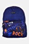 Kids Boy Graphic Print Backpack, Purple