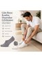 Men's Bamboo 12-Piece Ballerina Socks Invisible No Show Seamless Silicone Heels - 5