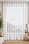 Çırağan 15815 Brode Special Size Tulle Curtain 220X260 Without Pleats