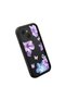 Tecno Spark 40C Compatible Black Silicone Case Shockproof with Camera Protection Floral Pattern - 3