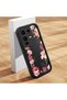 Infinix Note 50 Pro Plus Compatible Black Silicone Case Shockproof Camera Protected Floral Pattern - 2