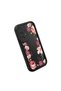 Samsung Galaxy A13 4g Compatible Black Silicone Case Shockproof with Camera Protection Flower Pattern - 3