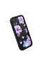 Samsung Galaxy A20/A30 Compatible Black Silicone Case Shockproof with Camera Protection Flower Pattern - 3