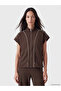 Lcw Everyday Brown High Collar Soft Touch Women's Vest