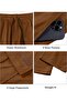 سروال كارجو للرجال، سروال رياضي مرن للمشي لمسافات طويلة برباط سحب مع جيوب متعددة، سروال كاجوال من كو - 4