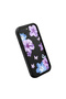 iPhone 7 Plus/8 Plus Compatible Black Silicone Case Shockproof with Camera Protection Floral Pattern - 3