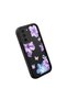 Samsung Galaxy S21 Fe Compatible Black Silicone Case Shockproof with Camera Protection Flower Pattern - 4