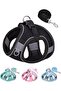 Solmoni Saddle and Chain Set Suitable for Small, Medium, and Large Dogs - Mesh Design (Black, Size