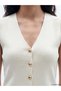 Two Mt Shop Quality Xside White Knitwear Plain Women's Vest - 3