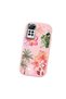 Redmi Note 11 Pro 4G/5G Compatible Shock-Absorbing Camera Protected Pink Silicone Case Floral Print - 3