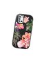 Samsung Galaxy A21S Compatible Shock-Absorbing Camera Protected Black Silicone Case Floral Print - 3