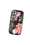 Oppo A5 4G/5G Compatible Shock-Absorbing Camera Protected Black Silicone Case Floral Print - 3