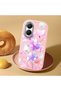 Poco X7 Pro Compatible Shock-Absorbing Camera Protected Pink Silicone Case Floral Print - 2