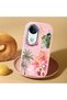 Vivo V50 Compatible Shock-Absorbing Camera Protected Pink Silicone Case Floral Print - 2