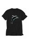 Men's Halftone Dolphin in the Wave - Black - 3
