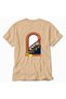 Women's Retro City Subway Ladder Graphic Print - Back Print - Cream - 4
