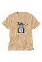Men's Tattoo Style Padlock Graphic - Cream - 3