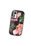 Mi 12 Lite Compatible Shock-Absorbing Camera Protected Black Silicone Case Floral Print - 3