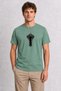 Men's Gothic City Keyhole Ornament - Green