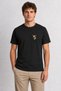 Men's Geometric Giraffe Collage - Black