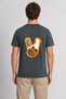 Men's Geometric Climbing Equipment Graphic Design - Back Print - Smoked
