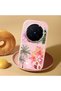 Vivo X300 Pro Compatible Shock-Absorbing Camera Protected Pink Silicone Case Floral Print - 2