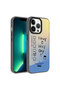 iPhone 13 Pro Max Case Vibe Patterned Camera Raised Matte Anti-Fingerprint Silicone Tkng - 4
