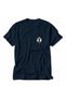Navy Blue Women's Gothic Discus Thrower Sports Graphic Printed 100% Cotton Crew Neck T-Shirt - 3