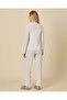 Women Light Grey Text Print Pajama Set - 5
