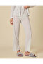 Women Light Grey Text Print Pajama Set - 3