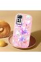 Redmi Note 11 Pro 4G/5G Compatible Shock-Absorbing Camera Protected Pink Silicone Case Floral Print - 2