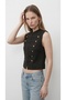 Buttoned Vest Blouse - 3