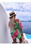 Women's Patterned Short Jumpsuit - 2