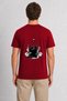Men's City Rhythms Street Art Design - Back Print - Red