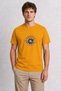 Men's Vintage Citrus Chest Print - Yellow