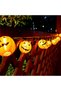 (eb113)Halloween Pumpkin Lantern String Lights, Orange Lights String Plug in, Mini Lantern Pumpkins Decor Connectable Lights, 9.8FT 20 LED String Lights Outdoor Halloween Decorations - 6