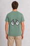 Men's Classic Delivery Bike - Back Print - Green